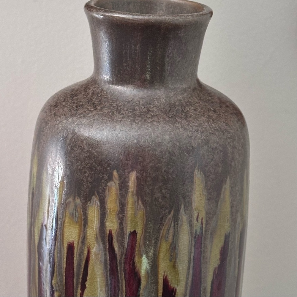 Pier 1 Reactive Drip 13’’ Pottery Vase - Picture 4 of 5